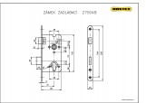 Zámek Z7504B-DZ-01 pro vložku Zn