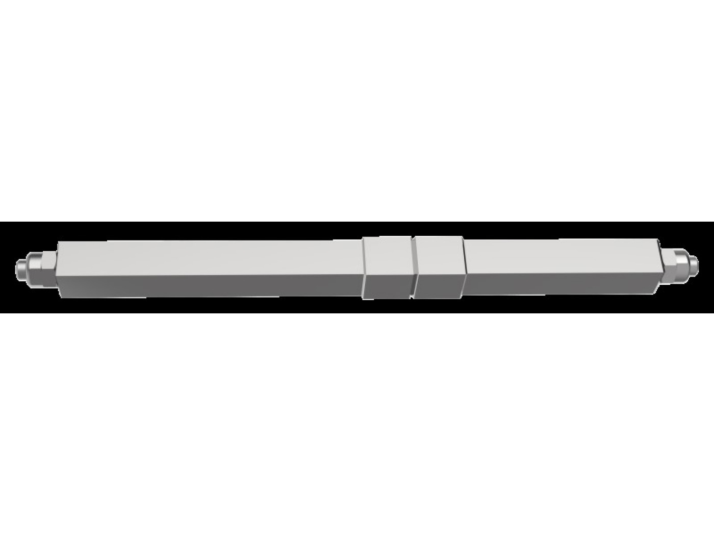 Bezpečnostní kování - Trn pro  PANIK 9x9, tl.dv. 70-90 mm