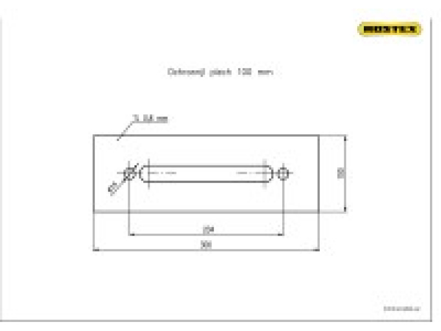 BK-plech ochranný š=100 mm nerez mat