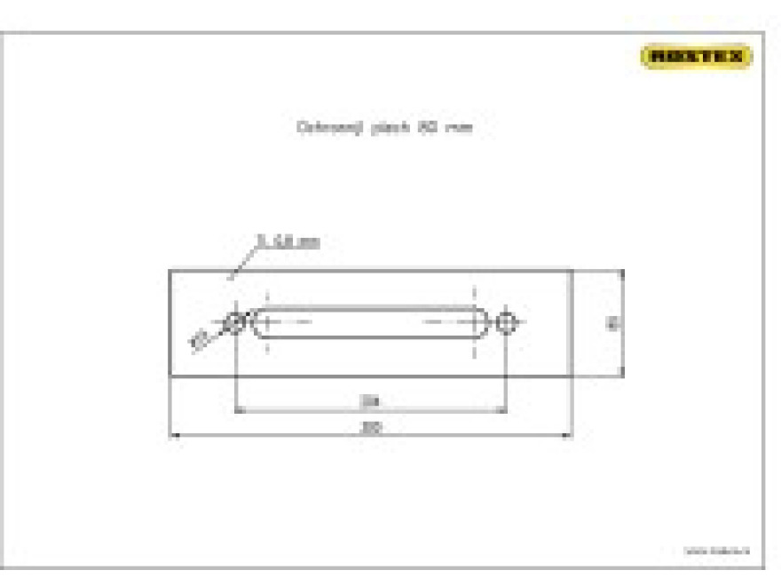 BK-plech ochranný š=80 mm nerez lesk