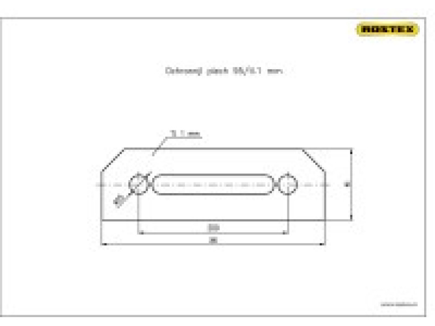 BK-plech ochranný š=95 mm nerez mat
