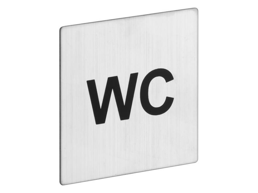 Znak rozlišovací čtvercový  - WC